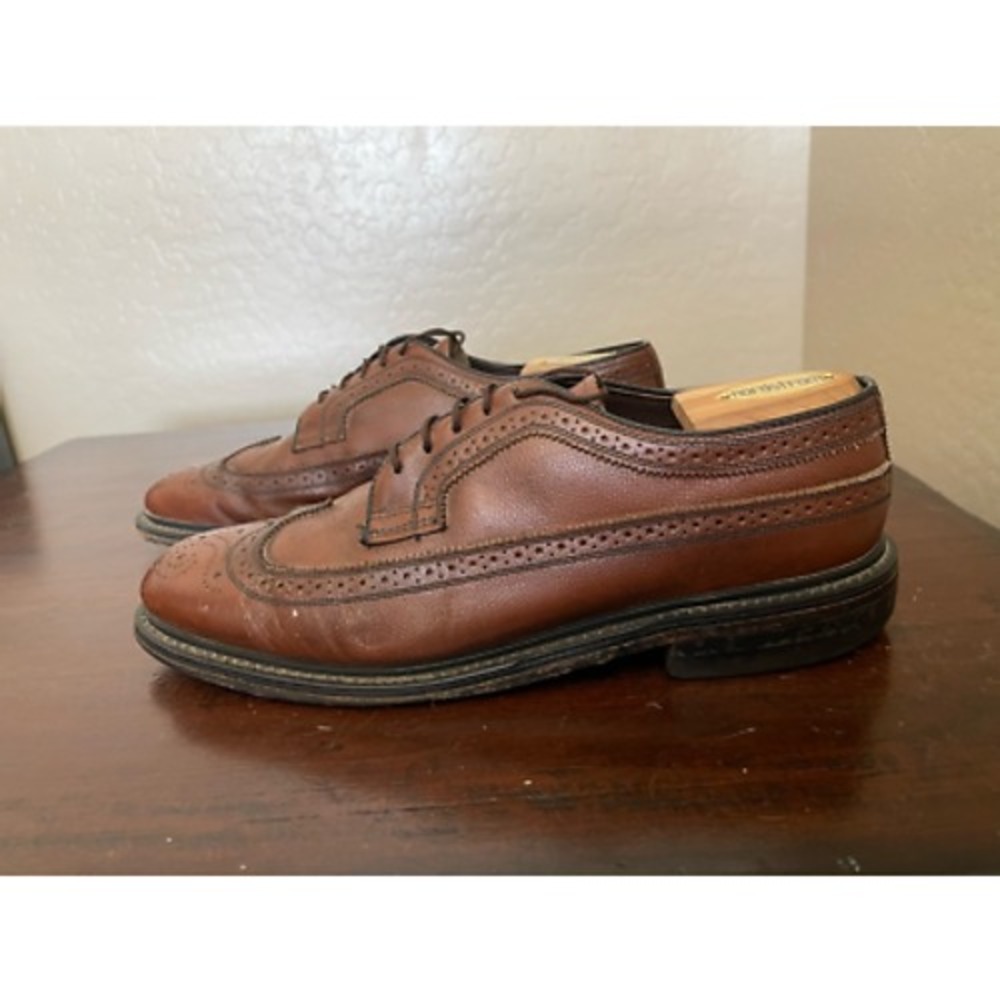 Crown Imperial Mens Urban City Power Oxford Dress Shoes Brown Black Wingtip 10 D